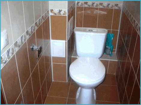 Ремонт в туалете: как спрятать трубы и водосчетчики